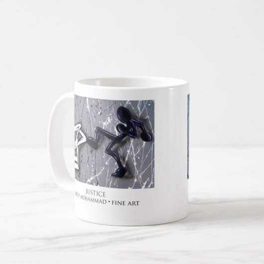 JUSTITIE-Mok Koffiemok (Voorkant links)