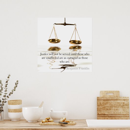 Justitie Poster (Keuken)