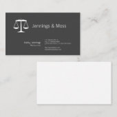 Justitie Schalen Visitekaartje (Voorkant / Achterkant)