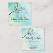 *~* JUSTITIE VAN DE VREDESKraters - Vloermotoren Vierkante Visitekaartje (Voorkant / Achterkant)