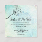 *~* JUSTITIE VAN DE VREDESKraters - Vloermotoren Vierkante Visitekaartje (Achterkant)