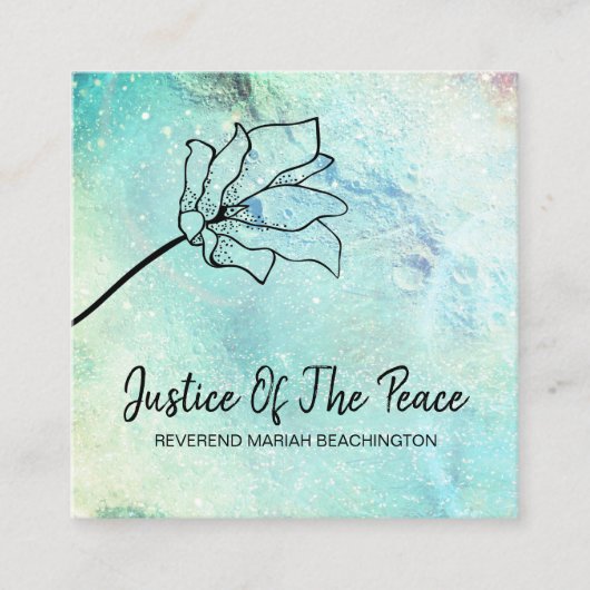 *~* JUSTITIE VAN DE VREDESKraters - Vloermotoren Vierkante Visitekaartje (Voorkant)