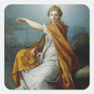 Justitie Vierkante Sticker
