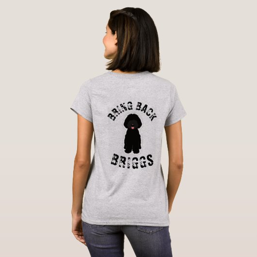 Justitie voor briggs t-shirt (Achterkant volledig)