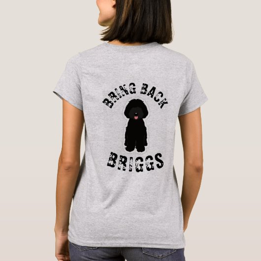 Justitie voor briggs t-shirt (Achterkant)