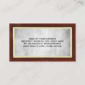 Justitie Weegschaal | Advocaat Visitekaartje (Achterkant)