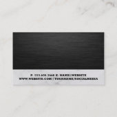 Justitie Weegschaal | Jurist Sleek  Visitekaartje (Achterkant)