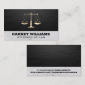 Justitie Weegschaal | Jurist Sleek  Visitekaartje (Voorkant / Achterkant)