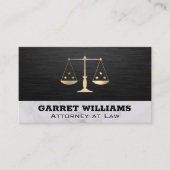 Justitie Weegschaal | Jurist Sleek Visitekaartje (Voorkant)