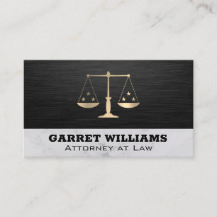 Justitie Weegschaal   Jurist Sleek  Visitekaartje