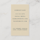 Justitie Weegschaal Logo | Advocaat Visitekaartje (Achterkant)