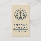 Justitie Weegschaal Logo | Advocaat Visitekaartje (Voorkant)
