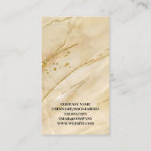 Justitie Weegschaal | Marmer Goud Afsprakenkaartje (Achterkant)