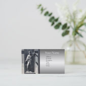 JUSTITIEKAMER, ADVOCAAT Platinum Monogram Visitekaartje (Staand voorkant)