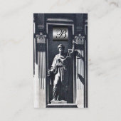 JUSTITIEKAMER, ADVOCAAT Platinum Monogram Visitekaartje (Achterkant)