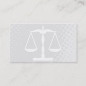 justitiële schaal visitekaartje (Achterkant)