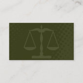 justitiële schaal visitekaartje (Achterkant)