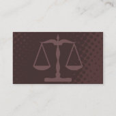 justitiële schaal visitekaartje (Achterkant)