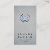 Justitieschalen | Advocaat Afsprakenkaartje (Voorkant)