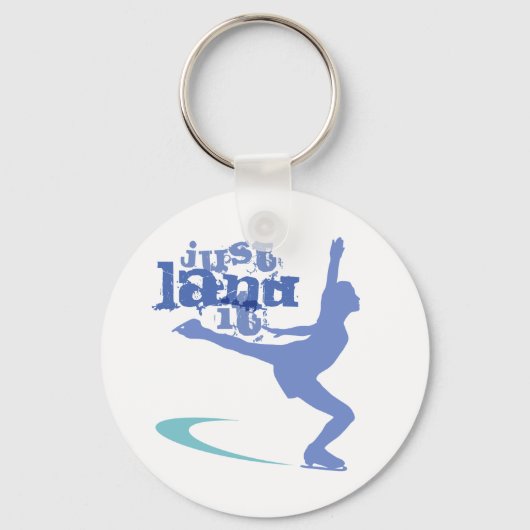 justlandit Ice Skater Sleutelhanger (Voorkant)