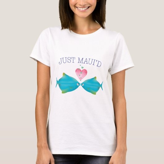 JustMauidBlueFish net Maui'd T-shirt (Voorkant)