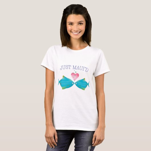 JustMauidBlueFish net Maui'd T-shirt (Voorkant volledig)