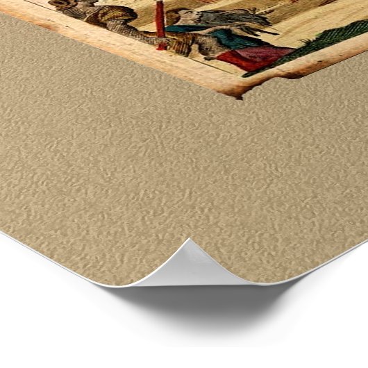 Justus Danckerts Old Wereldkaart Poster Print (Hoek)