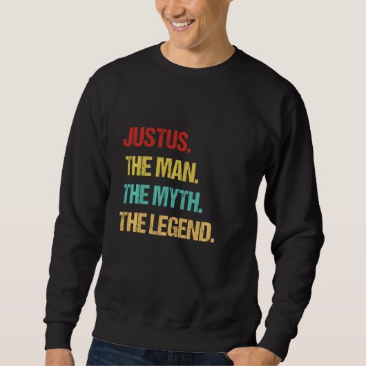 Justus de Man de mythe de legende Trui (Voorkant)