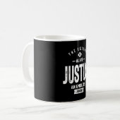 Justus Persoonlijke naam Birthday Gift Koffiemok (Voorkant links)