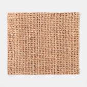 Jute bag sack beige kleur bruin fleece deken (Voorkant (Horizontaal))