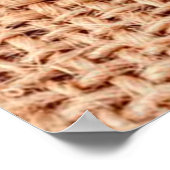 Jute bag sack beige kleur bruin poster (Hoek)