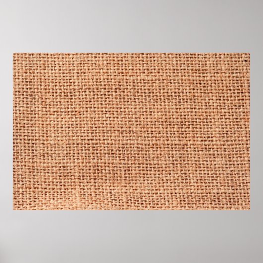 Jute bag sack beige kleur bruin poster (Voorkant)