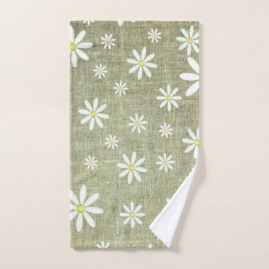 jute daisy handdoek set (Handdoek)