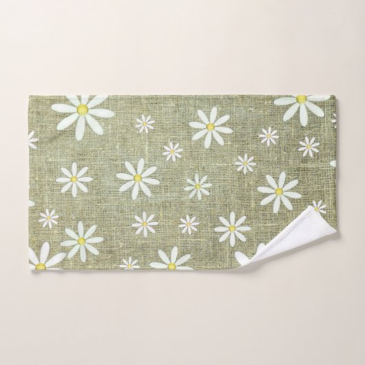 jute daisy handdoek set (Handdoek)