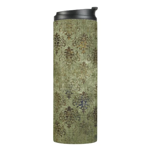  jute damast patroon thermosbeker (Gedraaid links)