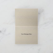 Jute En Kant Monogram Bedankkaart (Binnen)