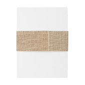 jute en kant rustieke land bruiloft uitnodigingen wikkel (Achterkant Voorbeeld)