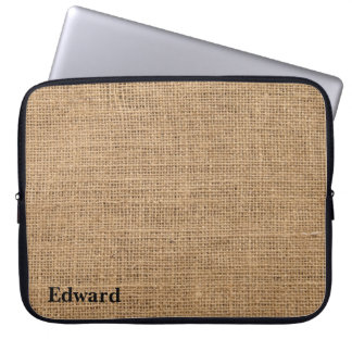 Jute Fabric Laptop Sleeve