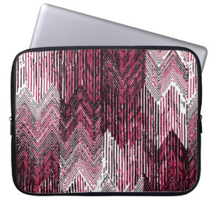 Jute Geometrische Etnische Moderne Print. Laptop Sleeve