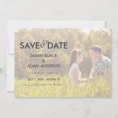 Jute Hart | Rustieke Save the Date Aankondiging (Achterkant)