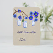 Jute Houten Blauwe Metselaars Potten Tafel Plaatsk Kaart (Staand voorkant)