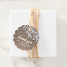 jute kant glitter rustieke bruiloft dank u