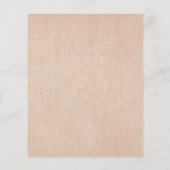 Jute Kant Licht Budget Trouwuitnodiging (Achterkant)