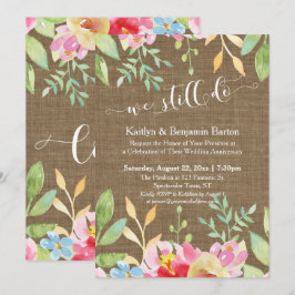 Jute Kant Lichtslingers Wij Doen Nog Jubileum Kaart