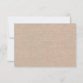 Jute & Kanten RSVP Kaart (Achterkant)