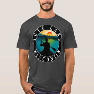 Jute Lake Wisconsin kanoën T-shirt