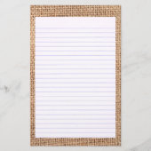Jute Lined Stationery Briefpapier (Voorkant)