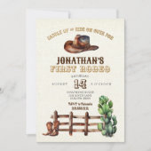 Jute nepgoud Cowboy reed eerste rodeo Kaart (Voorkant)