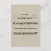 Jute Oranje Bloemstuk in Metselaars Pot Veiligheid Informatiekaartje (Achterkant)