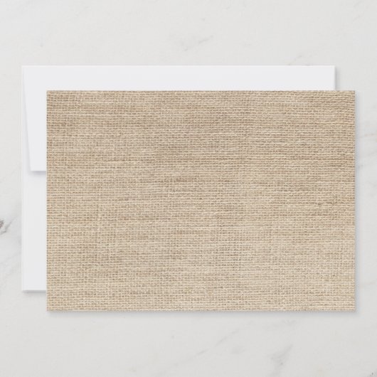 Jute Palmboom Bruine Save the Date Aankondiging (Achterkant)